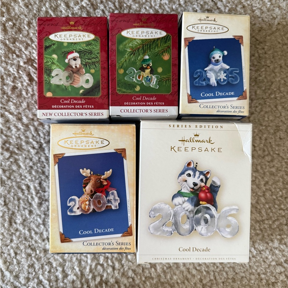 Hallmark Keepsake Cool Decade Ornament Collection